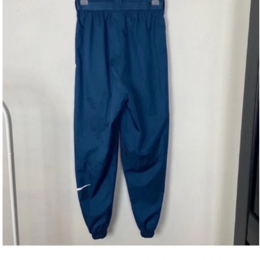 NIKE Women’s Woven Swoosh Pants Teal Blue XS Joggers High Rise Belt Buckle Nike - Picture 7 of 7